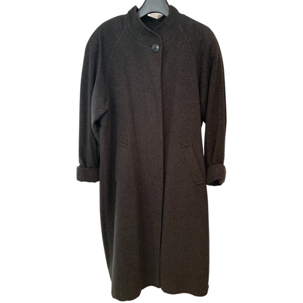 SALE!! FLEURETTE WOMEN'S GRAY CASHMERE VINTAGE COAT. DOLMAN SLEEVES! CLASSIC!!